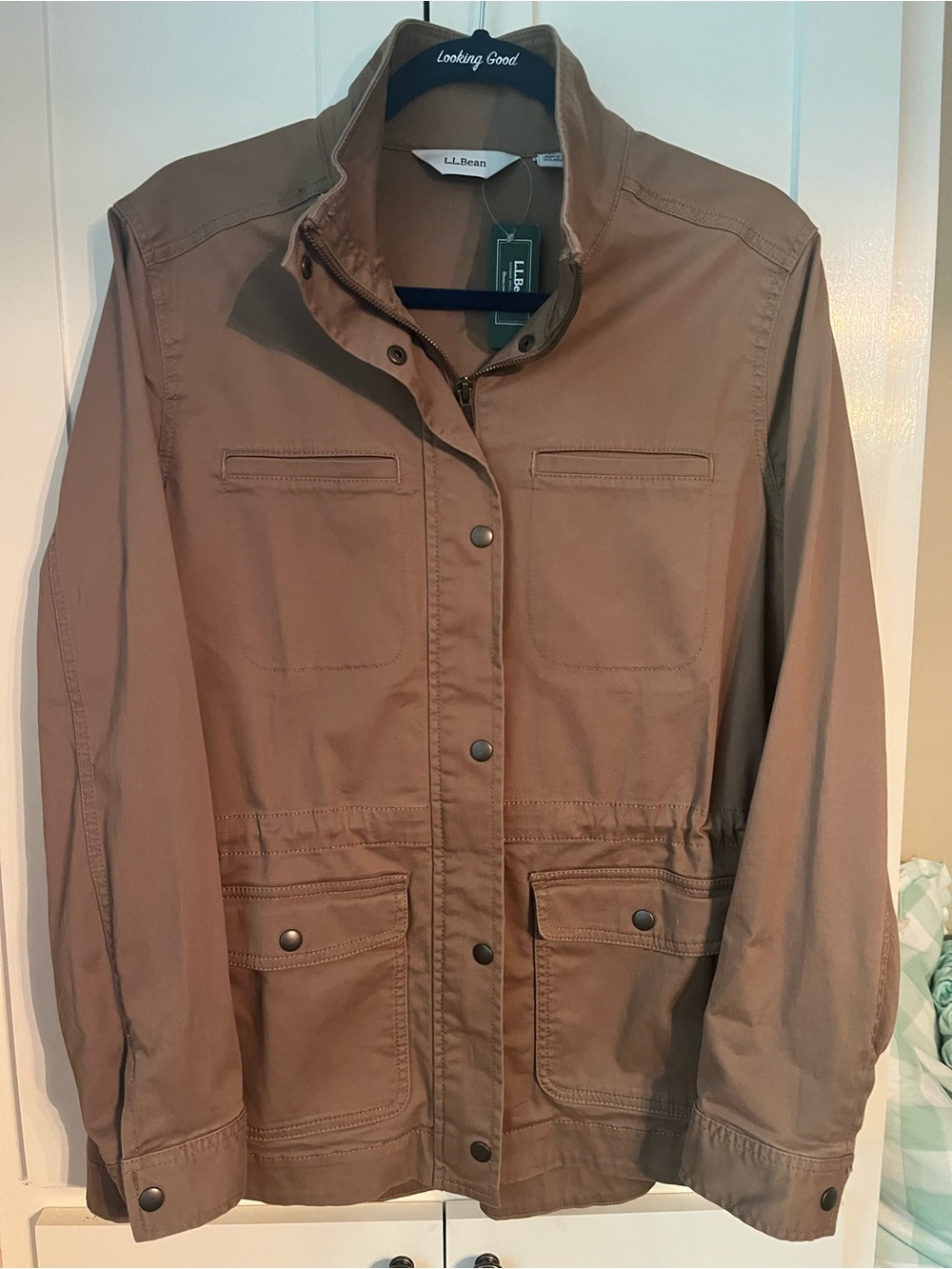 NWT L.L. Bean Women's Utility Jacket - Taupe Brown